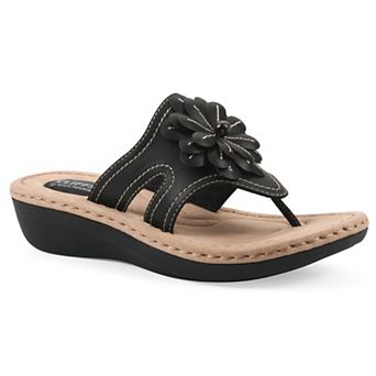 Cliffs by White Mountain Cashlyn Women's Flower Slide Sandals