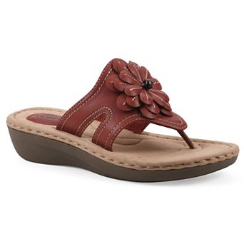 Cliffs by White Mountain Cashlyn Women's Flower Slide Sandals