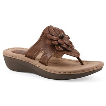 Cliffs by White Mountain Cashlyn Women's Flower Slide Sandals