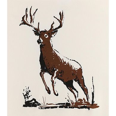 Men's Legendary Whitetails Buck Commander 8 Point Buck Leaping Short Sleeve T-Shirt