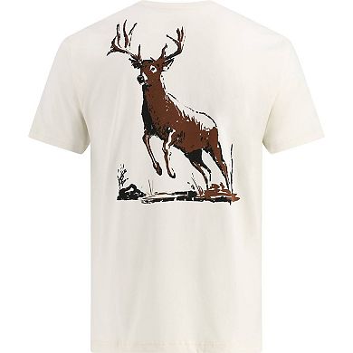 Men's Legendary Whitetails Buck Commander 8 Point Buck Leaping Short Sleeve T-Shirt