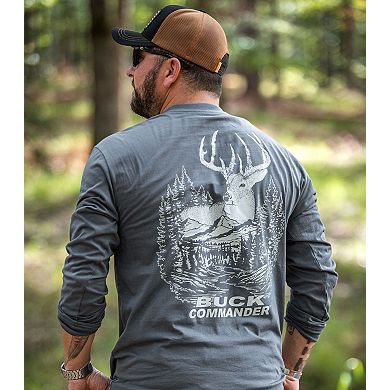 Men's Legendary Whitetails Buck Commander 8 Point Buck Long Sleeve T-Shirt