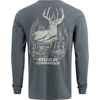 Men's Legendary Whitetails Buck Commander 8 Point Buck Long Sleeve T-Shirt