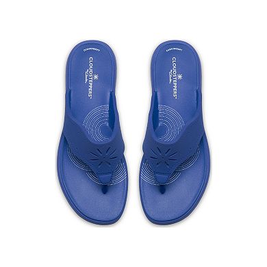 Clarks® Cloudsteppers Women's Wedge Flip Flop Sandals