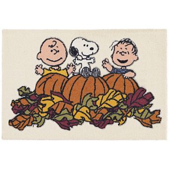 Celebrate Together™ Peanuts Harvest Carved Throw Rug