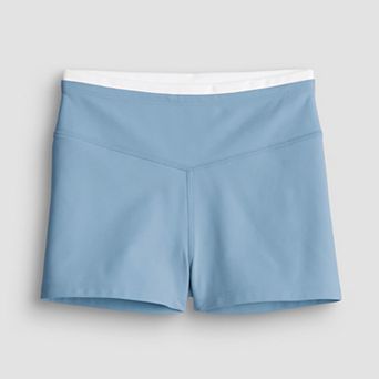 Girls 7-16 FLX Affirmation Double Waist Tumble Shorts