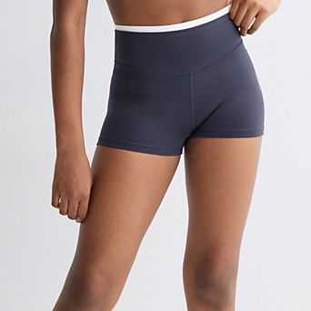 Girls 7-16 FLX Affirmation Double Waist Tumble Shorts