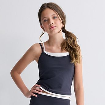 Girls 7-16 FLX Double Layer Tank Top