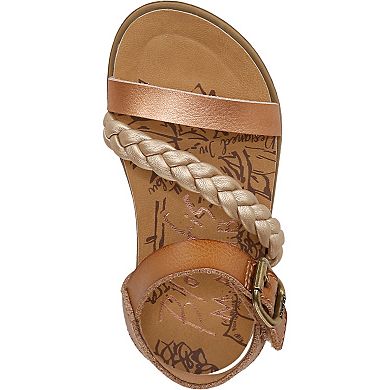 Blowfish Malibu Mylo-T Girls Faux Leather Braided Strap Sandals