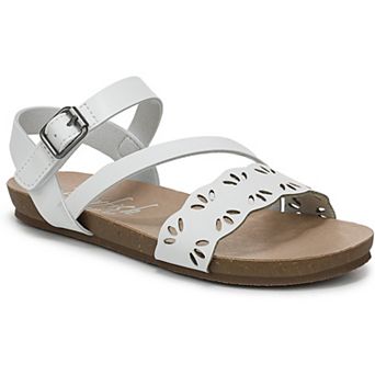Blowfish Malibu Giddy Up-K Girls Strappy Sandals Faux Leather Adjustable Strap Sandals