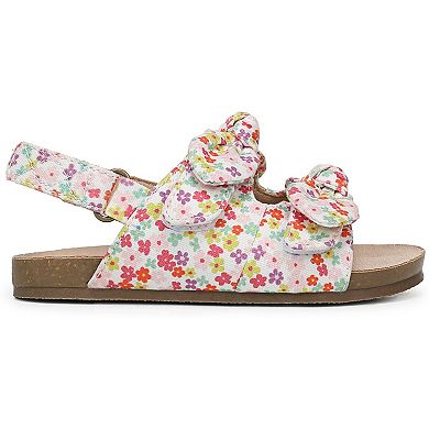 Blowfish Malibu Gal Pal 2-T Girls Canvas Strappy Sandals Floral Print