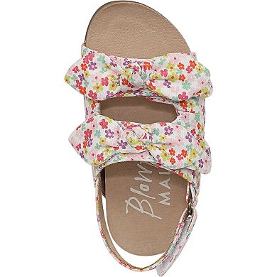 Blowfish Malibu Gal Pal 2-T Girls Canvas Strappy Sandals Floral Print