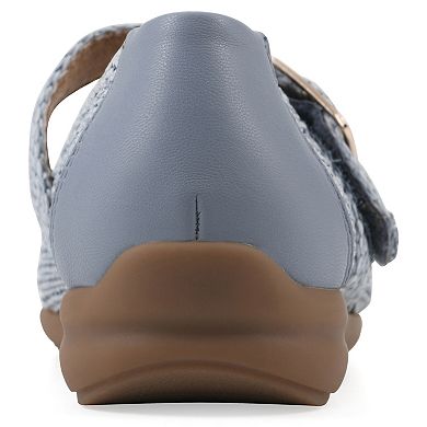 Cliffs by White Mountain Cordette Women's Mary Janes with Bow Accent