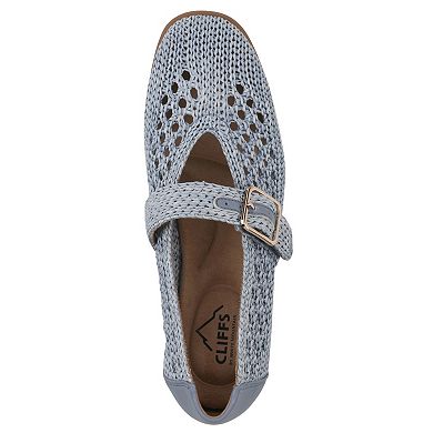 Cliffs by White Mountain Cordette Women's Mary Janes with Bow Accent