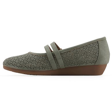 Cliffs by White Mountain Rivian Women's Mary Janes with Round Toe & Adjustable Strap