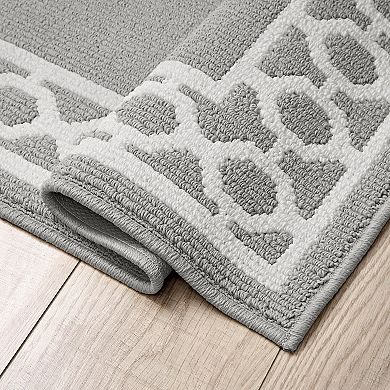 Jean Pierre All Loop Christine Border Area Rug