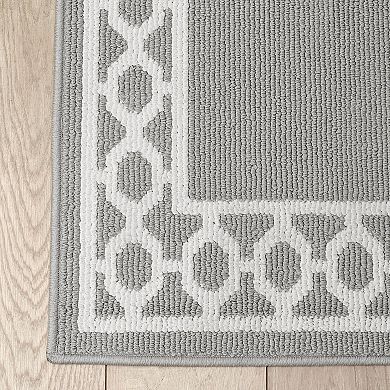 Jean Pierre All Loop Christine Border Area Rug