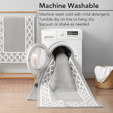 Jean Pierre All Loop Christine Border Area Rug