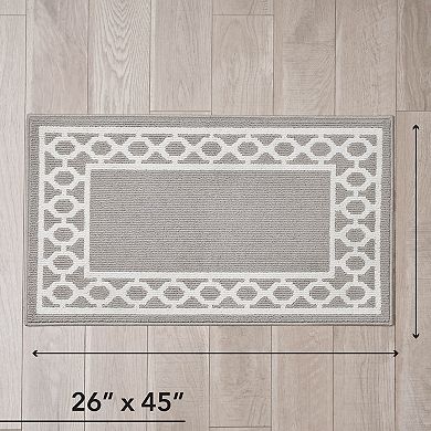 Jean Pierre All Loop Christine Border Area Rug