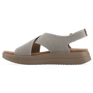Cliffs by White Mountain Harleen Women's Flatform Slingback Sandals