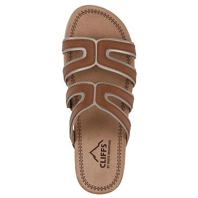 Cliffs by White Mountain Tinarose Women's Cushioned Slide Sandals
