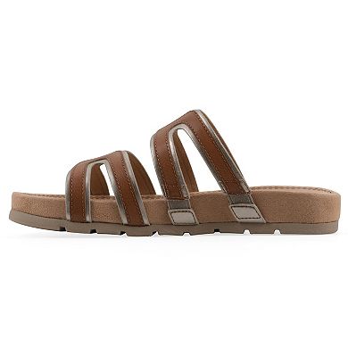 Cliffs by White Mountain Tinarose Women's Cushioned Slide Sandals