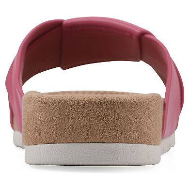 Cliffs by White Mountain Tincie Women's Cushioned Slide Sandals