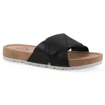 Cliffs by White Mountain Tincie Women's Cushioned Slide Sandals