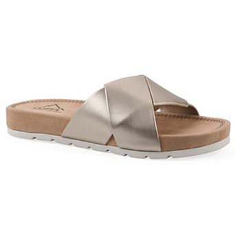 Cliffs by White Mountain Tincie Women's Cushioned Slide Sandals