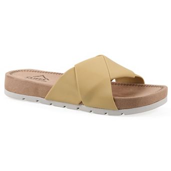 Cliffs by White Mountain Tincie Women's Cushioned Slide Sandals