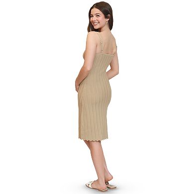 Juniors' madden girl Sleeveless Zigzag Textured Mini Cami Dress