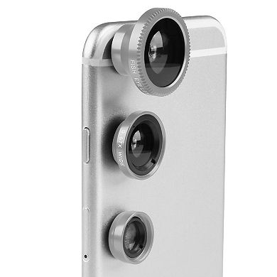 Magnetic Phone Camera Lens Kit Fisheye, Wide Angle, 10X Macro