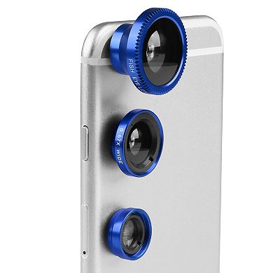 Magnetic Phone Camera Lens Kit Fisheye, Wide Angle, 10X Macro