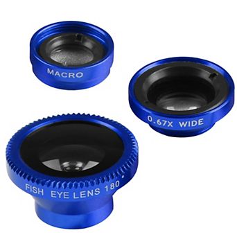 Magnetic Phone Camera Lens Kit Fisheye, Wide Angle, 10X Macro