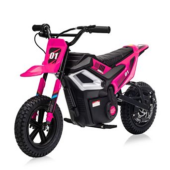 24V 350W Kids Dirt Bike Motorcycle 13.5 Mph 12 Mile Range Rear Suspension
