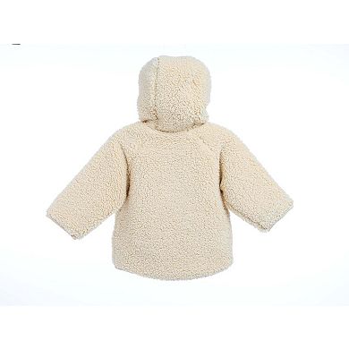 MyKids-USA Unisex Plush Hoodie Coat Outfit Wearing