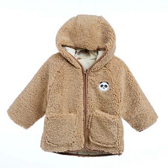MyKids-USA Unisex Plush Hoodie Coat Outfit Wearing