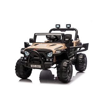 12V Kids Ride On Truck Remote Control Bluetooth Music LED 4.1MPH 3 Speeds Ages 3-8