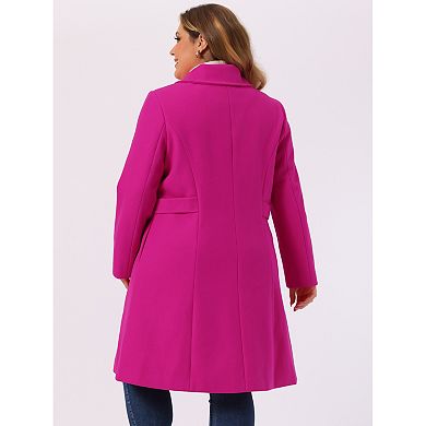 Women's Plus Size Utility Jacket Drawstring Belted Coat