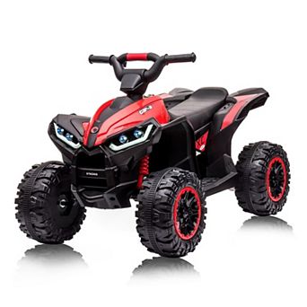 12V Kids Ride On ATV Remote Control Dual Speed Music Horn LED Electric 4 Wheeler for Ages 3+