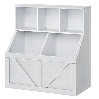 5-Compartment Kids' Toy & Book Storage Organizer for Playroom, Nursery, Bedroom