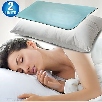 Cooling Gel Pad Insert for Pillowcases Refrigerator Safe Non-Leaking Gel, Hot Flash Relief 15"x11"