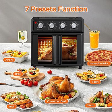 29QT 1700W French Double-Door Multi-Function Air Fryer Toaster Oven