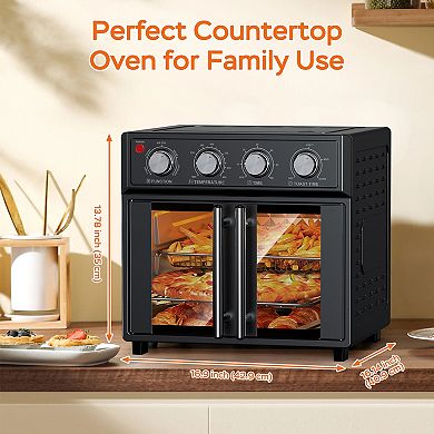 29QT 1700W French Double-Door Multi-Function Air Fryer Toaster Oven
