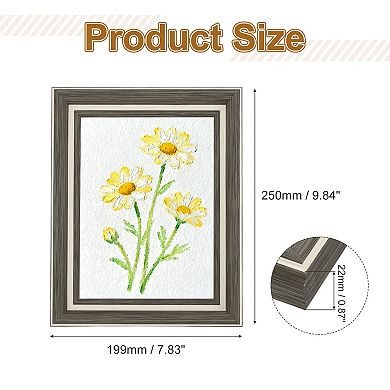 Rectangle Photo Frame, 9.9x7.9 Inch Resin Photo Frame Tabletop Display for Decor
