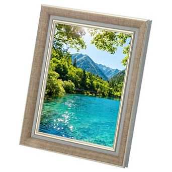 Rectangle Photo Frame, 9.9x7.9 Inch Resin Photo Frame Tabletop Display for Decor