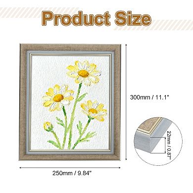 Rectangle Photo Frame, 11.8"x9.9"x0.87" Resin Photo Frame Tabletop Display for Decor