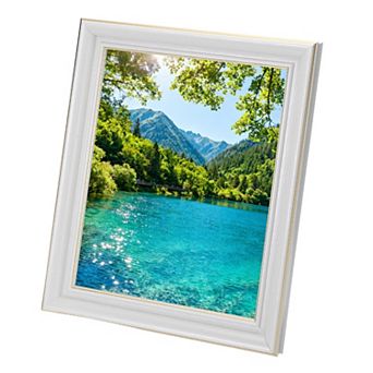 Rectangle Photo Frame, 11.8"x9.9"x0.87" Resin Photo Frame Tabletop Display for Decor