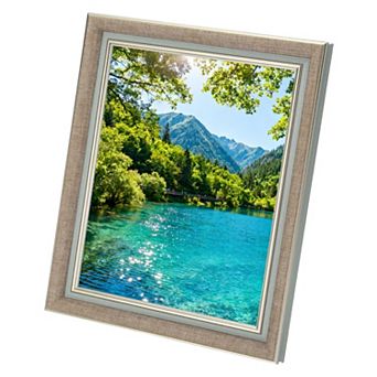Rectangle Photo Frame, 11.8"x9.9"x0.87" Resin Photo Frame Tabletop Display for Decor