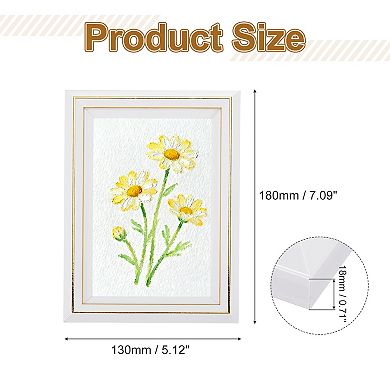 Rectangle Photo Frame, 7.1x5.2 Inch Resin Photo Frame Tabletop Display for Decor